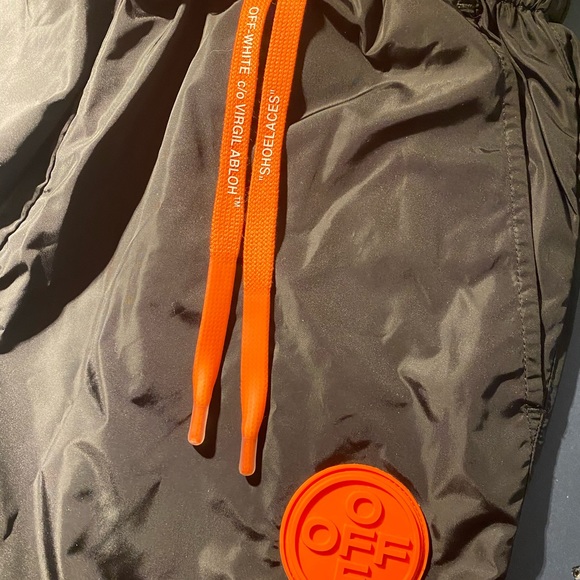Off White Nylon Track Pants - Picture 2 of 4